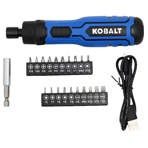 KOBALT 4V Max 1/4" Cordless Screwdriver Kit With Battery & Charger