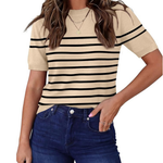 Women's Dressy Casual Trendy Crewneck Tops