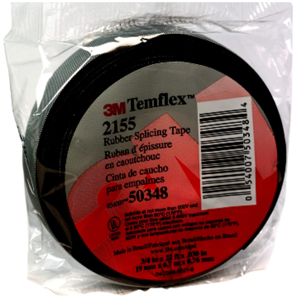3M Temflex Rubber Splicing Tape (3/4" x 22ft)