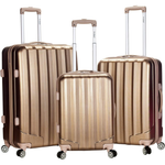3-Piece Rockland Santa Fe Spinner Wheel Luggage (20"/24"/28")