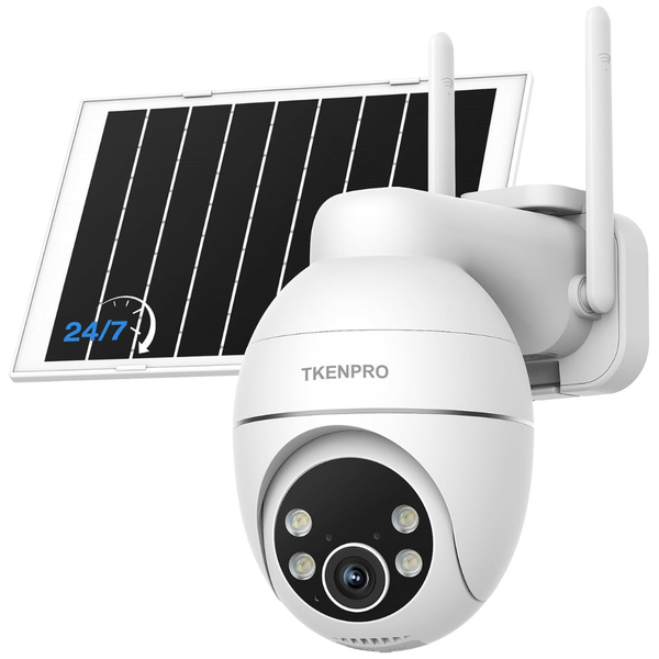 2.4GHz Wi-Fi 2K Solar 360 View Wireless Security Cameras