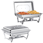 2-Pack 8QT Chafing Stainless Steel Dish Buffet Set