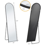 59" x 16" EDX Arched Full Length Floor Mirror