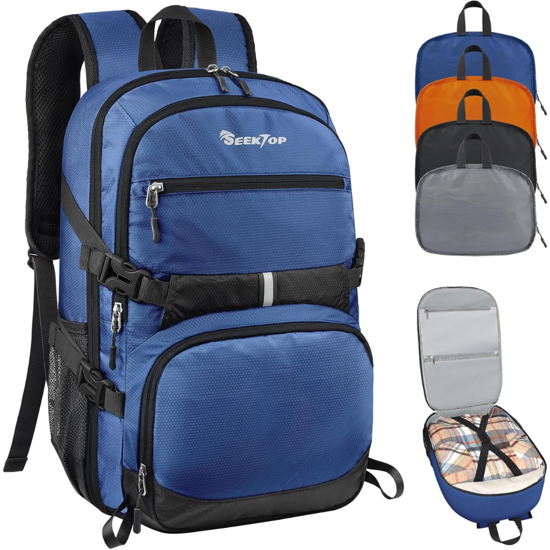 40L Multiple Pockets Lightweight Travel Backpack (Various)