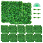 12-Piece 20" x 20" Vevor Artificial Boxwood Panels