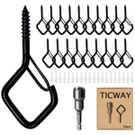 20-Piece Q-Hanger Hooks w/ up to 40 lbs Capacity