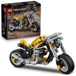 151-Piece LEGO 42225 Technic Yellow Motorcycle Toy