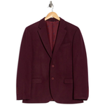 Nautica Men's Notch Lapel Dinner Jacket (Burgundy)