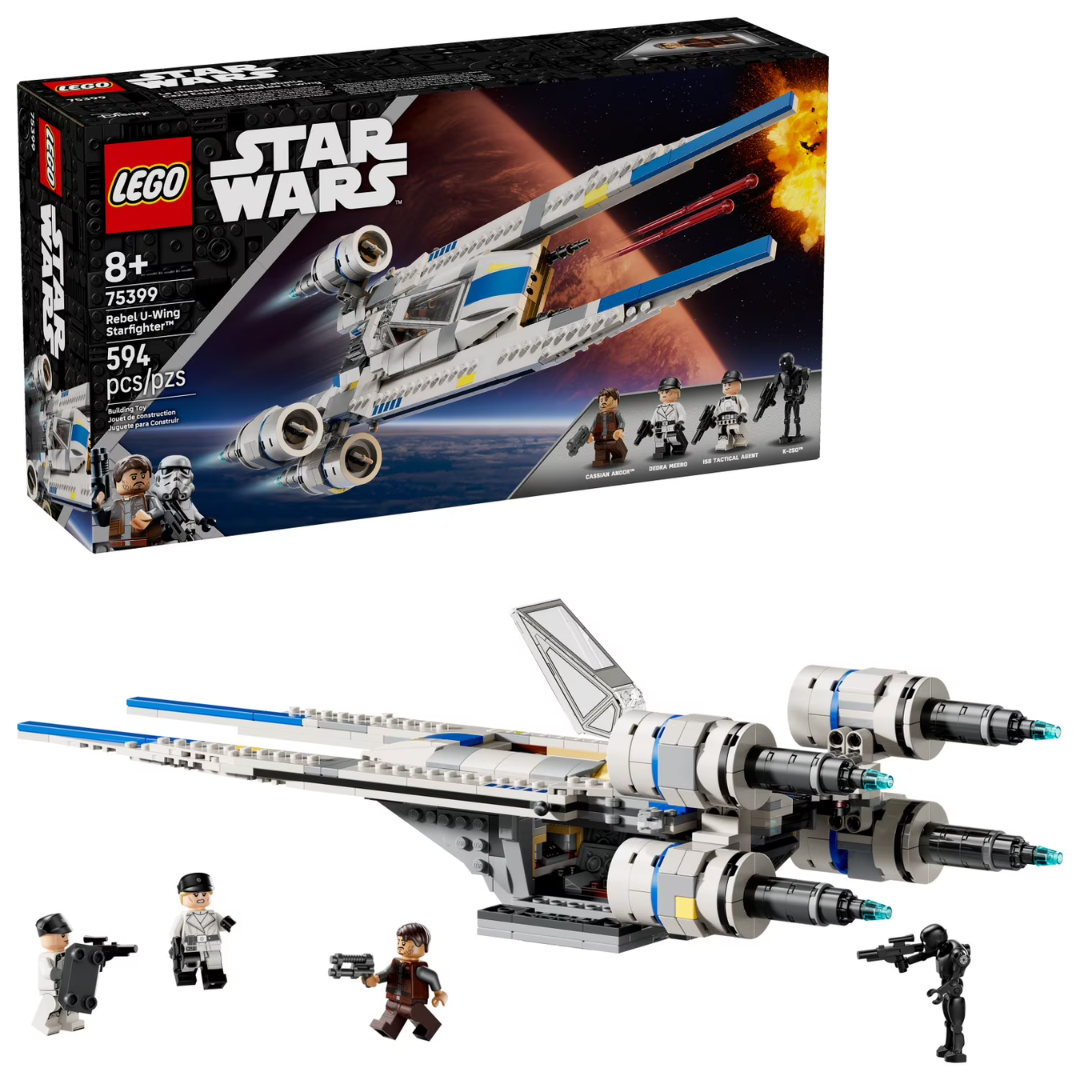 594-Piece LEGO Star Wars: Andor Rebel U-wing Starfighter