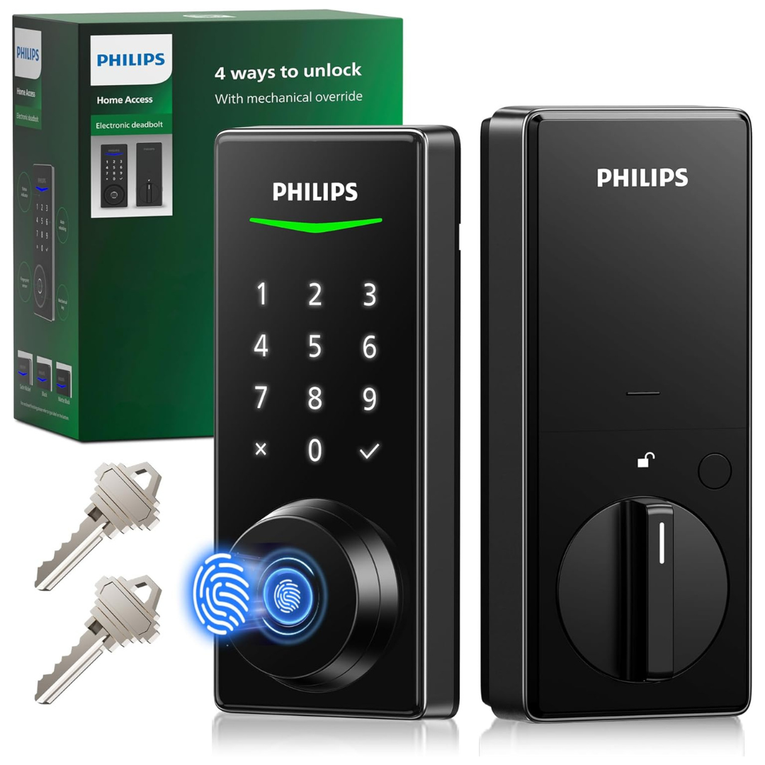 Philips Keyless Entry Door Fingerprint Door Lock with Code