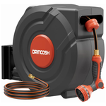 130FT 1/2" Automatic Rewind Retractable Garden Hose Reel