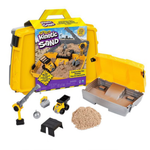 Kinetic Sand Construction Site Folding Sandbox W/ 2lbs Play Sand & Toy Truck