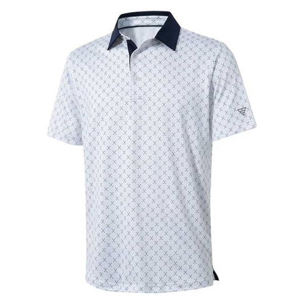 Men's Print Performance Moisture Wicking Polo Shirts (Various)