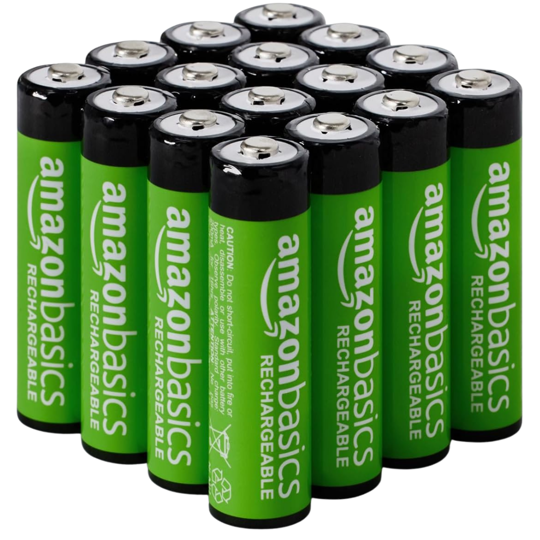 16-Pack Amazon Basics 2000 MAh Rechargeable AA NiMH Batteries