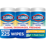 225-Count (3 X 75-ct) Clorox Disinfecting Bleach Free Cleaning Wipes