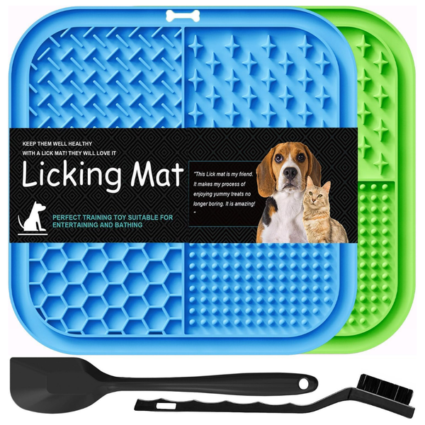 2-Pack Slow Feeder Licking Mat For Pets