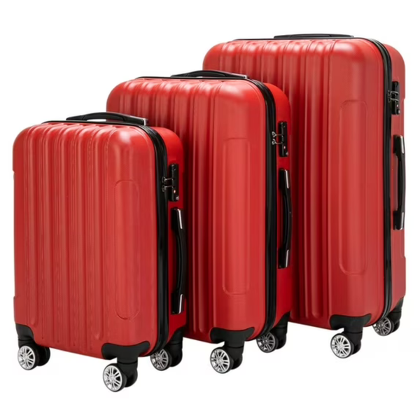 3-Piece Ktaxon Luggage Sets PC+ABS Spinner Suitcase