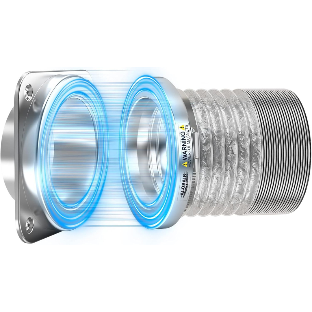 ALORAIR Magnetic 4" Dryer Vent Hose Connector Kit