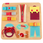 Fisher Price Wood Montessori Activity Toy Dressing Board