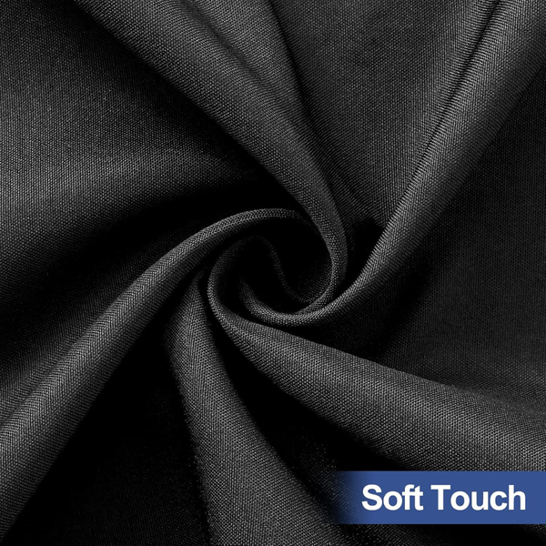 6-Foot Homing Waterproof Elastic Fitted Tablecloth (Black)
