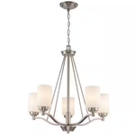 Bel Air Lighting Mod Pod 5-Light Candle Chandelier Light Fixture