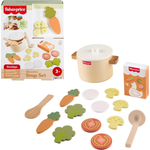 16-Piece Fisher-Price Wood Kitchen Toy Cooking Playset