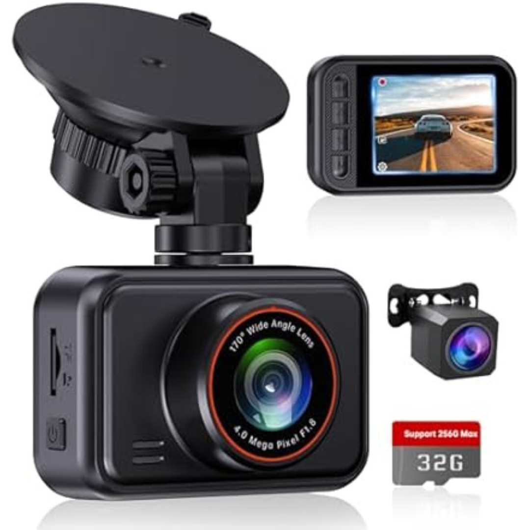 E-YEEGER 2.5K Front + 1080P Rear Dual Dash Cam