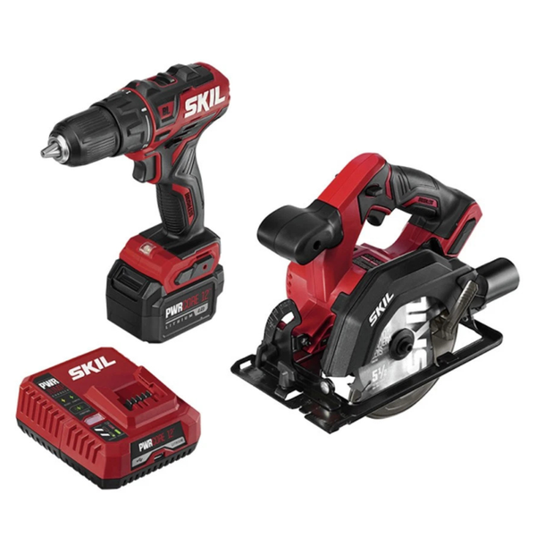 SKIL Cordless PWRCore 12V Drill Driver & Circular Saw Kit
