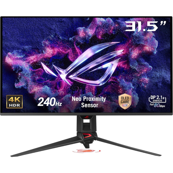 32" Asus ROG Swift 4K UHD 240Hz 0.03ms QD-OLED G-SYNC Compatible Gaming Monitor
