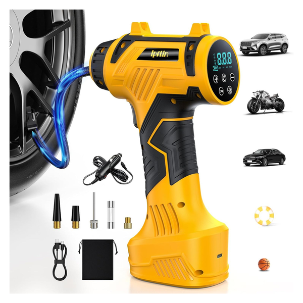 9600mAh Tire Inflator Portable Air Compressor