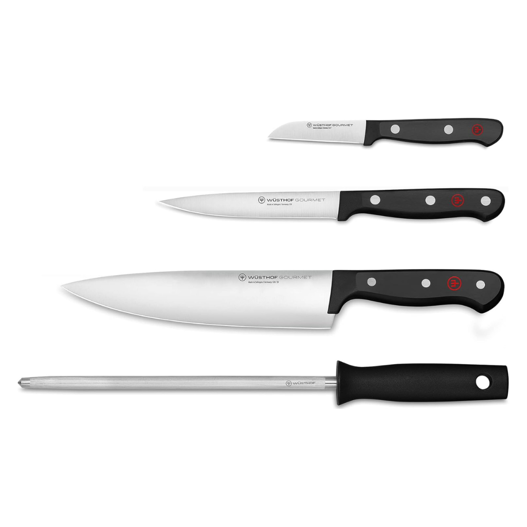 4-Piece Wusthof Gourmet Chef's Knife Set