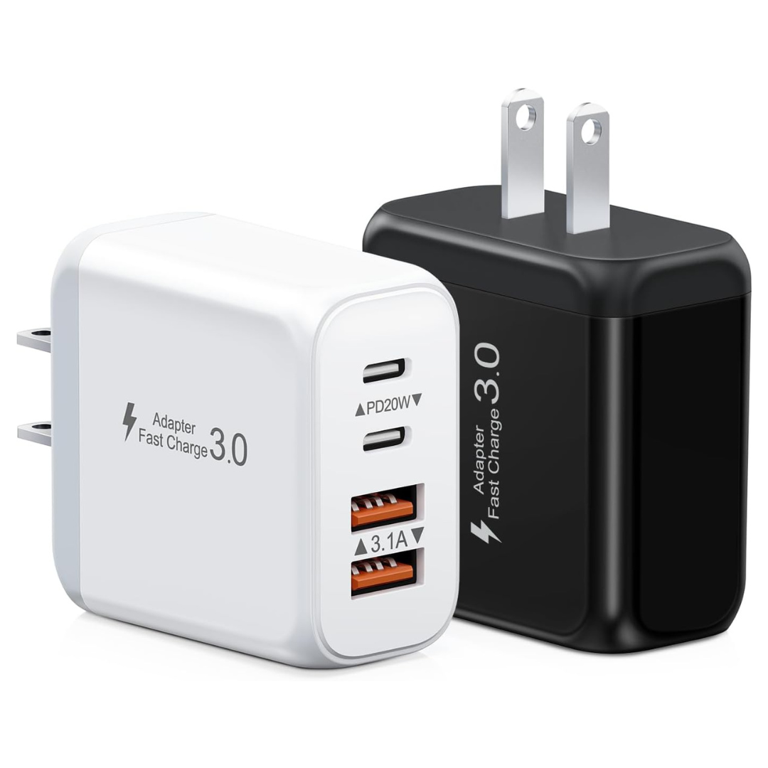 2-Pack 40W USB C Charger Block