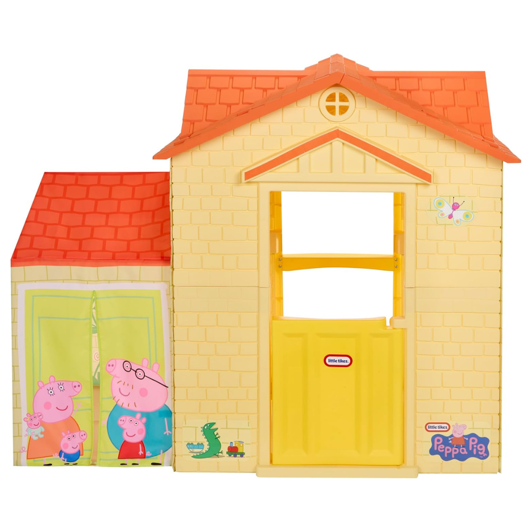 Little Tikes Peppa Pig Playhouse Indoor & Outdoor W/ Working Doors & Tunnel