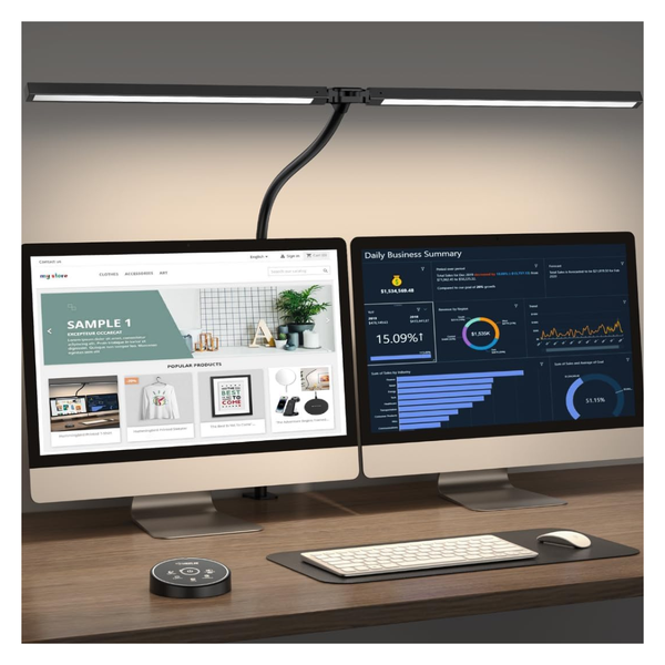 24W Adjustable LED Desk Smart Lamp With Clamp