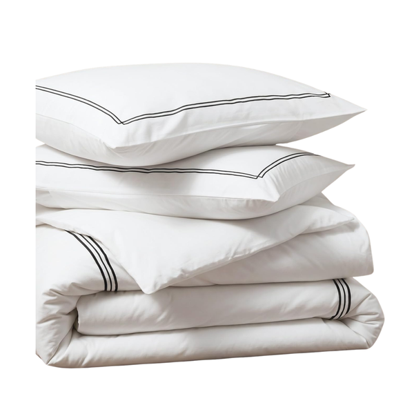 3-Pieces Bedsure 100% Cotton Percale Duvet Cover Set King (104" X 90")