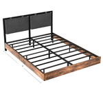 LUCKLIFE Floating Queen Bed Frame