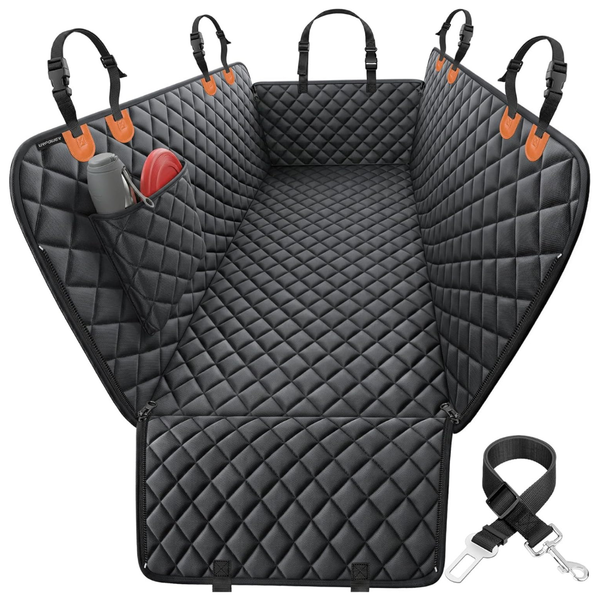 600D Heavy-Duty 100% Waterproof Pet Car Seat Cover