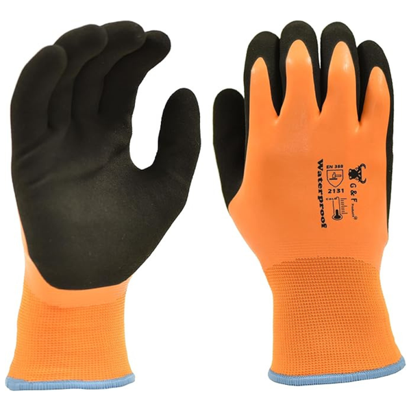 G & F Products Waterproof HPT Palm/Fingers Gloves