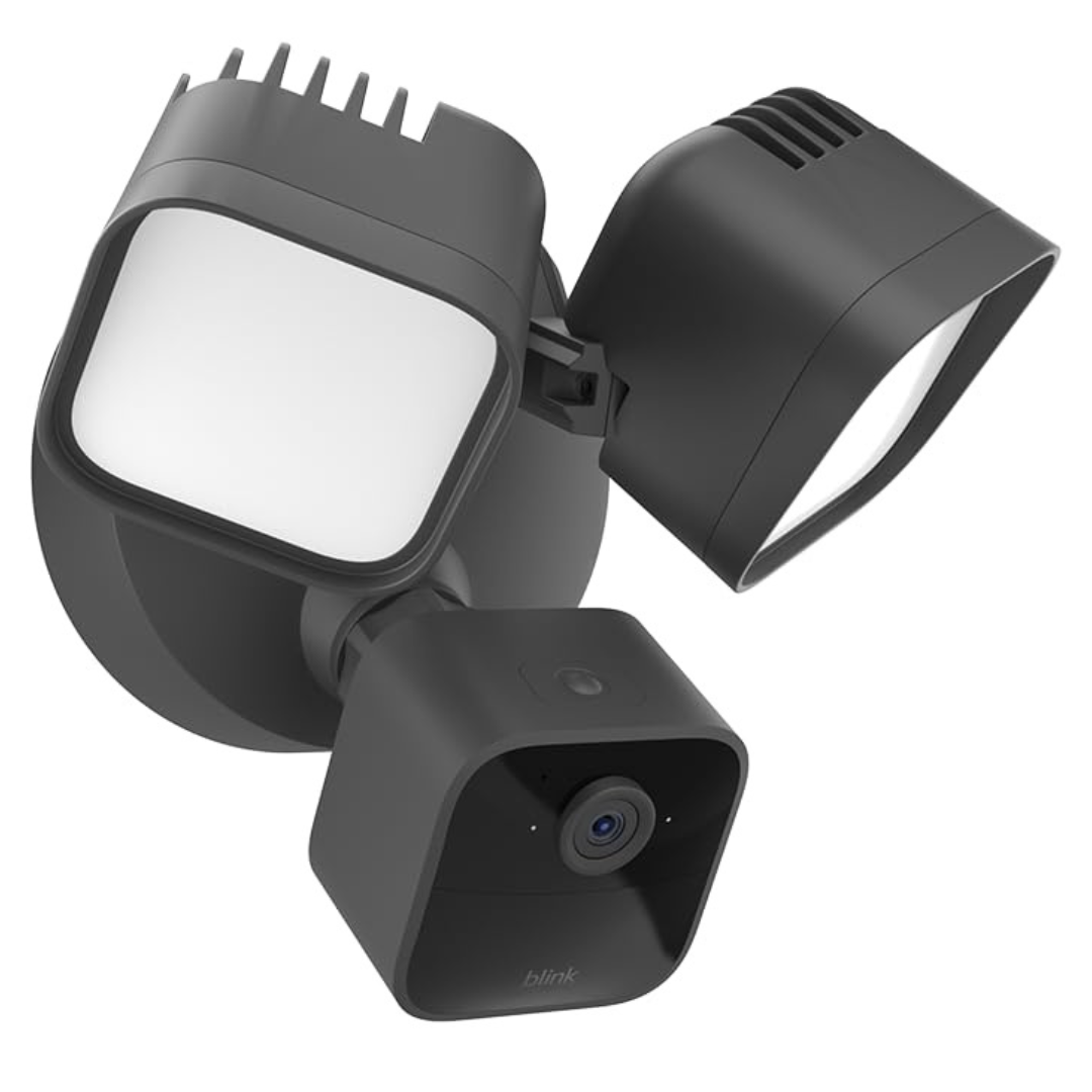 Blink Wired Floodlight Smart Security Camera (Black Or White)