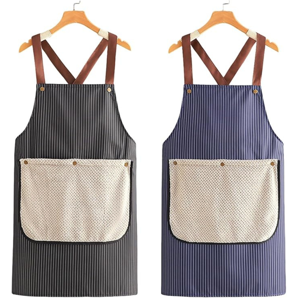 2-Pack Apron with Towel Attached