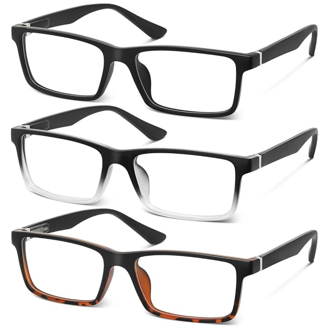 3-Pairs Men's Reading Glasses