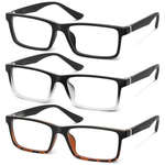 3-Pairs Men's Reading Glasses
