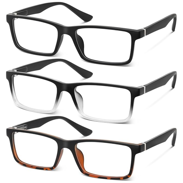 3-Pairs Men's Reading Glasses