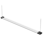 4-Pack 4ft 250-Watt Equivalent T8 LED Black Shop Light
