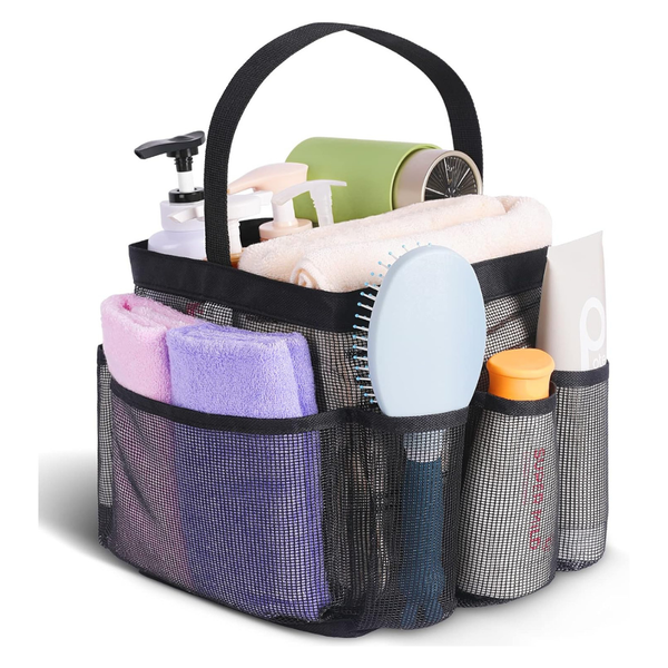 Eudele Portable Mesh Shower Caddy With 8 Pockets