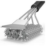 Bristle Free Grill Brush And Scraper (Stainless Steel)