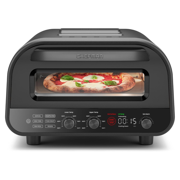 Countertop Electric Pizza Maker With Pizza Stone & Peel