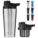 24 oz Greatyos Stainless Steel Shaker Bottle W/ Noise-Free Design