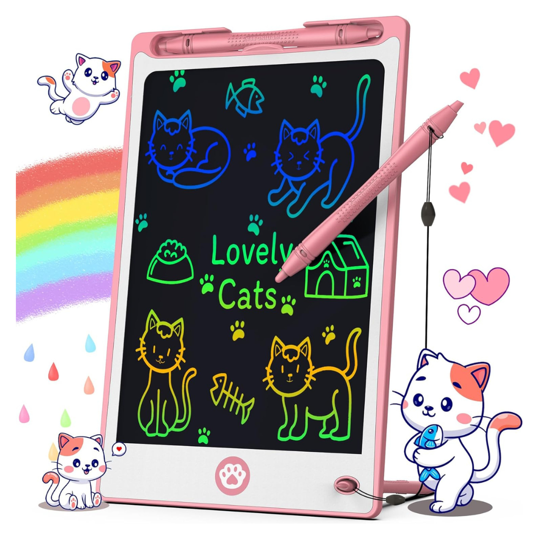 8.8" Hockvill Kids Magnetic Doodle Board LCD Writing Tablet (Pink)