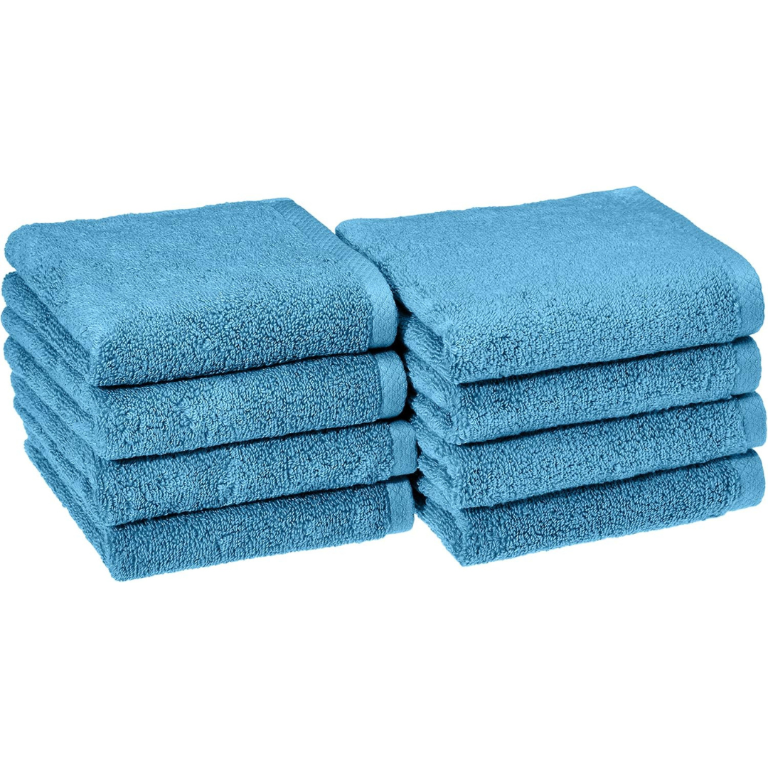 8-Pack Amazon Basics Lightweight Quick-Dry Hand Towels
